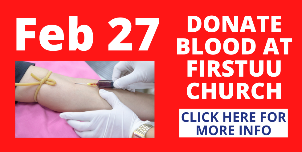 Donate Blood at First Unitarian Universalist Church of Houston